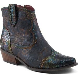 L'ARTISTE Spring Step Women's 37 Countrypop Wingtip Pointed Toe Western Boots‎
